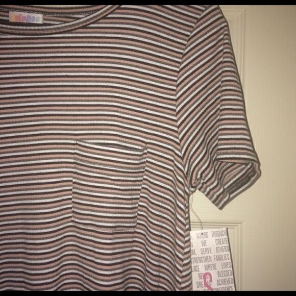 LuLaRoe Carly Small Ribbed Multi Stripe NWT - Picture 1 of 7